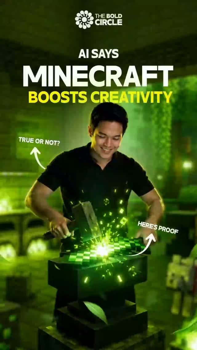 AI Says Minecraft Boosts Creativity — reel cover